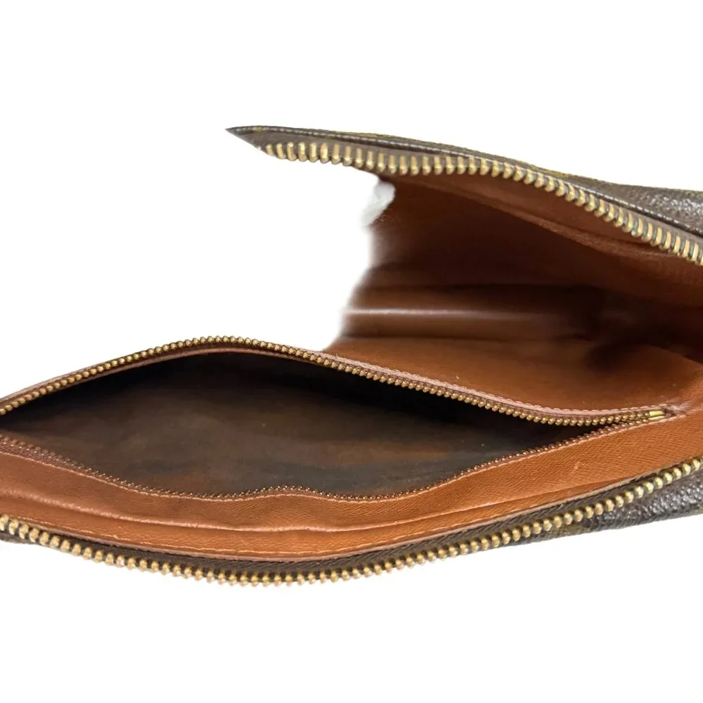 Louis Vuitton Marly Dragonne Monogram Canvas Wristlet Clutch | Vintage Authenti